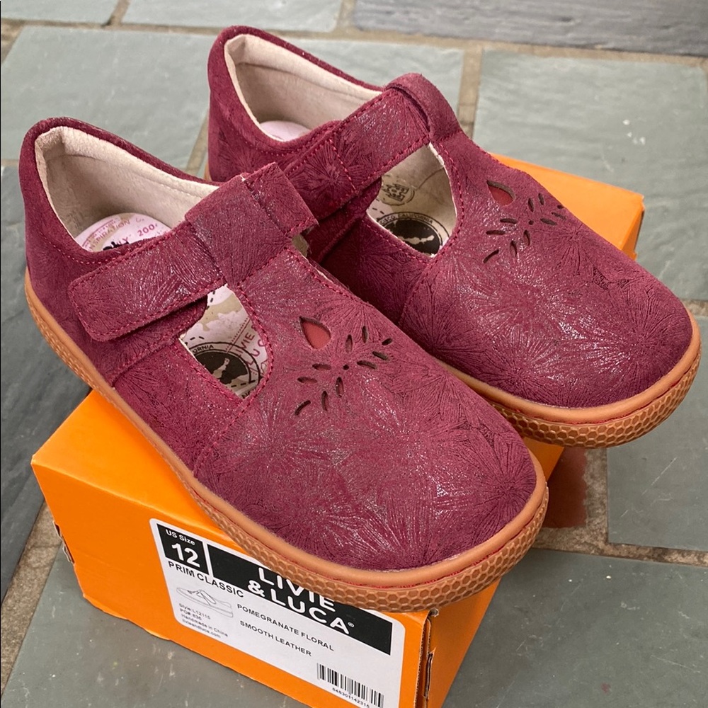 Livie & Luca PRIM CLASSIC T-Strap Mary Jane in pomegranate floral
